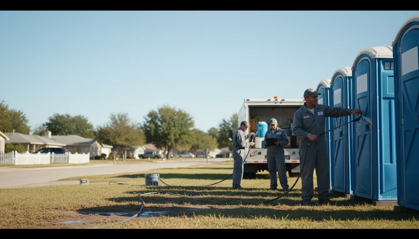 Long-Term Portable Toilet Rental in Alleyton, TX near me